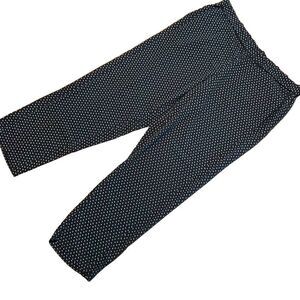 J. Jill black print breathable comfortable pants with pockets size L